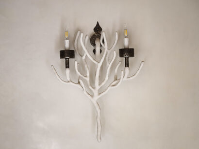 Grande applique 2 bougies - a Art Design Artowrk by daniel angeli